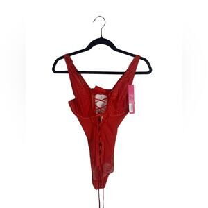 NWT BLACK FUCHSIA Lingerie Bodysuit